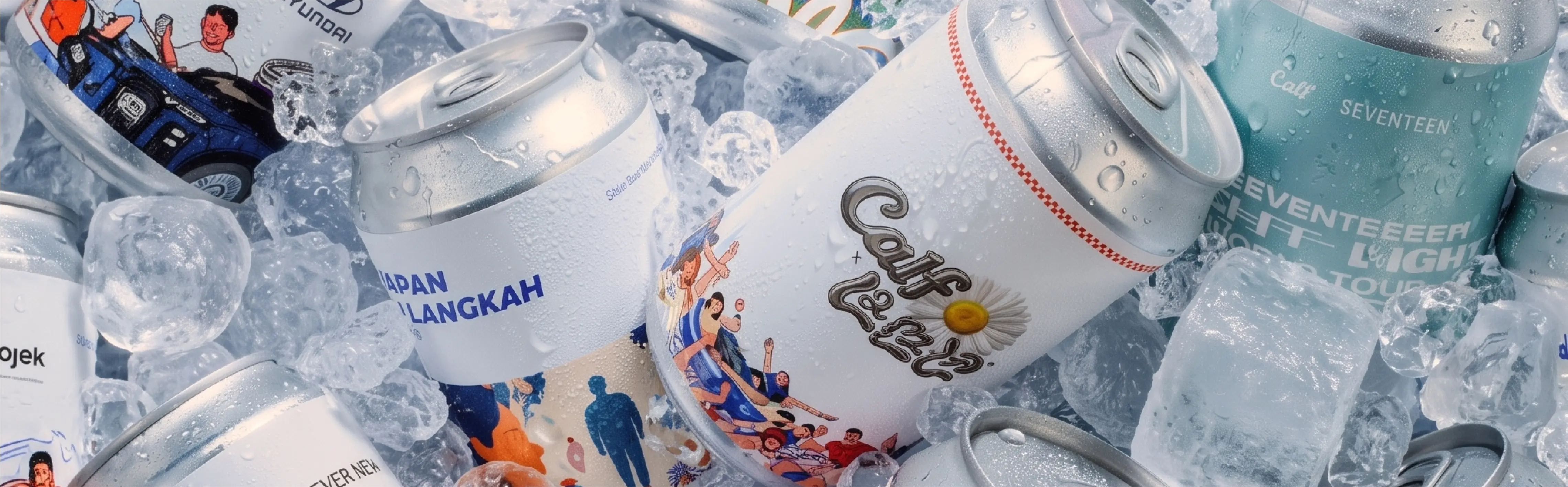 Calf Coffee cans